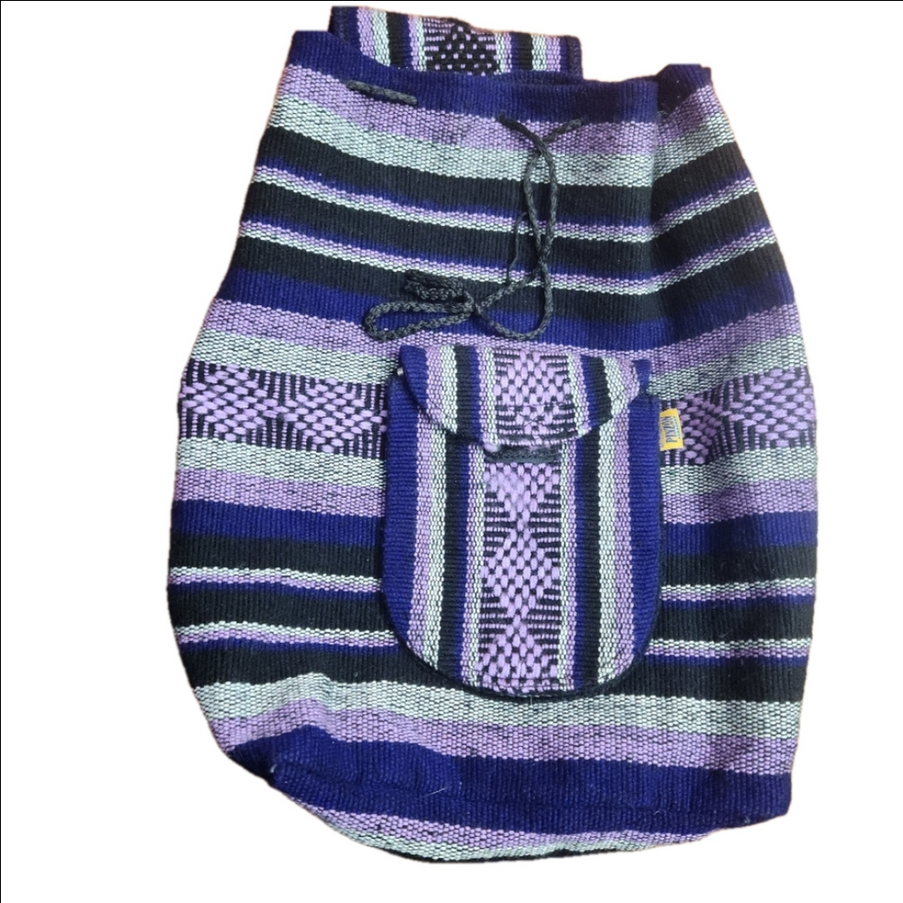 3/$25 Pinzow Purple Boho casual Backpack bag